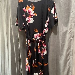 High neck above knee dress